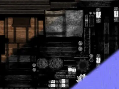 Roman Catapult Low-poly 3D model