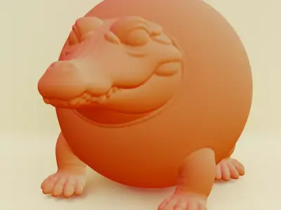 Glorbo Fruttodrillo Italian brainrot Printable 3D print model