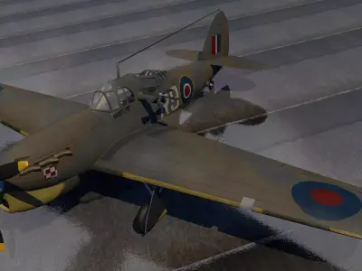 Hawker Henley Mk-1 3D model