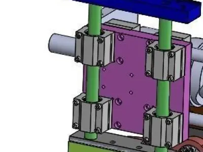 Cam mobile mechanism 3D model