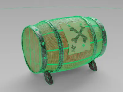  Gunpowder Barrel - The Sea of Thieves 3D model
