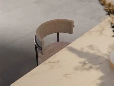 Modern Bar Chair Free 3D model purchase