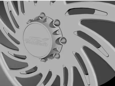 WHEEL BASED on JTX REALM CHROME 3D model