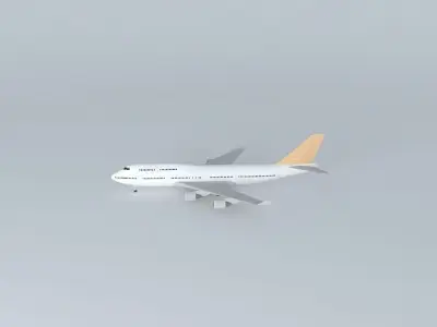 Airplane in Guarulhos Airport 3D model