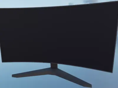 Monitor Free low-poly 3D model