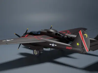 Northrop P-61 Black Widow 3D model