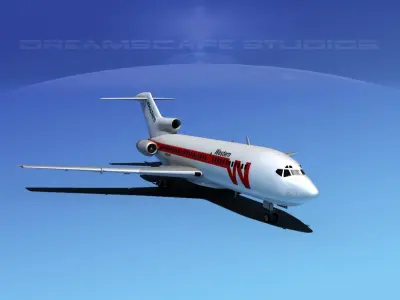 Boeing 727-100 Western Airlines 3D model