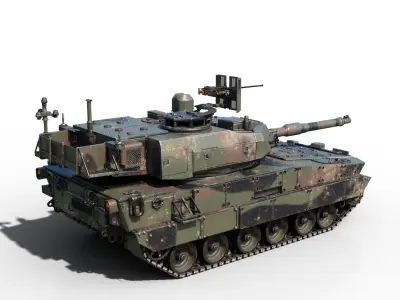 3 coatings of USA ARMY M10 Booker Combat Vehicle light tank Low-poly 3D model