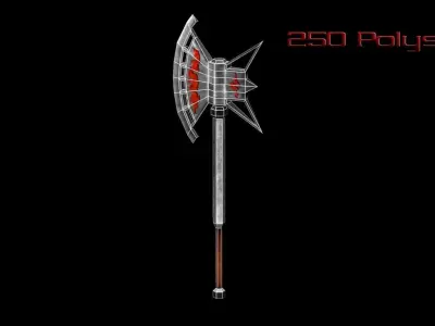 Fire Melee Collection Low-poly 3D model