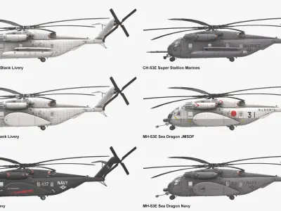 Helicopters CH-53E MH-53E Collection 