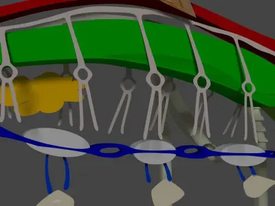 Mosquitoes bug with wings Low-poly 3D model