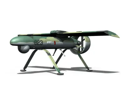 Pchela-1T Drone - Russian UAV 3D model
