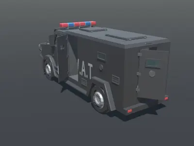 Police Vehicle Pack Low-poly 3D model