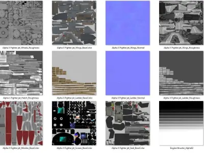Sukhoi Su-47 Low-poly 3D model