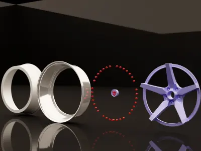 forged rim series rv-df14-257141 3D model