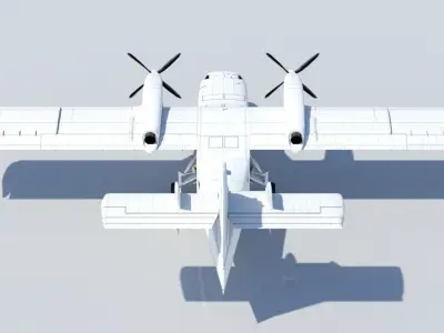 CL-415 Super Scooper 415 lowpoly static Low-poly 3D model