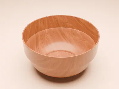 Japanese Miso Soup Bowl  Low-poly 3D model
