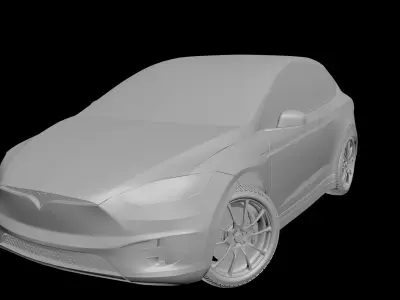 Tesla Model X 2016 Free 3D model