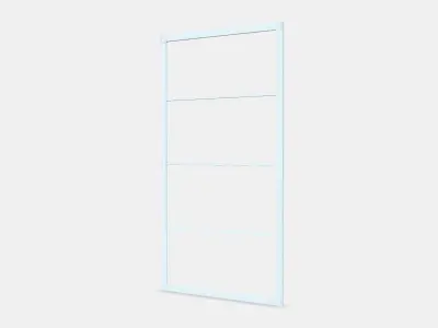 SKYTTA Sliding door frame 2 Low-poly 3D model