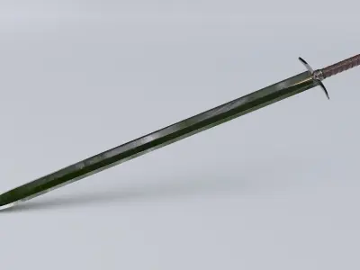 Ancient Indian Sri Lankan Sword with 4K textures 3D model
