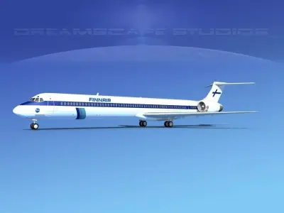 McDonnell Douglas MD-90 Finnair 3D model