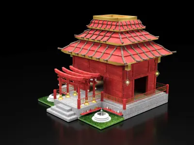 Templo Japons - japanese temple Free 3D model