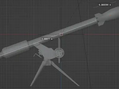 M28 Davey Crockett recoiless rifle 3D model