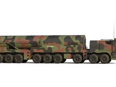 Hyunmoo 5  South Korean ballistic missile 3D model