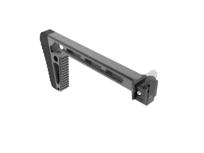 MINIMALIST STOCK PLUS WITH BRACE ADAPTER TO PICATINNY RIS 3D print model