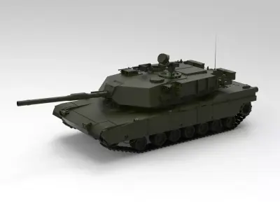 M1 Abrams tank 3D model