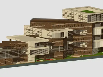 Commercial Complex Project 3D model