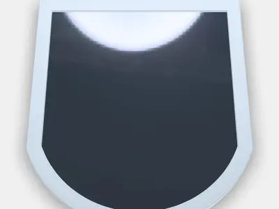 SMYGA Mirror for desk-wall Low-poly 3D model