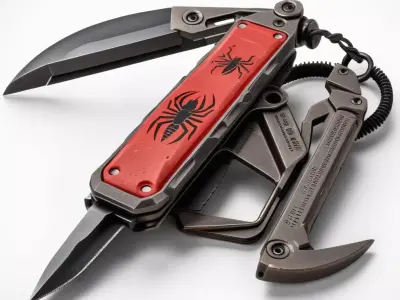 Tactical MultiTool Survival Knife 3D model