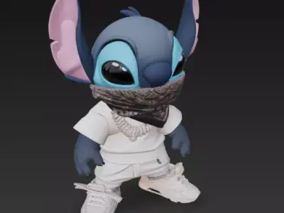 Stitch - gangster 3D print model