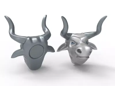 Bull head  3D model