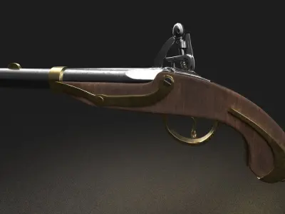 old gun model 3D model