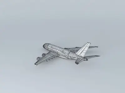 Malaysia Airlines Airbus A380 3D model