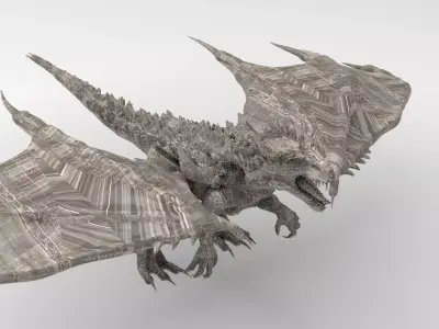 Dragon lizard Viking Dinosaur 3 3D model