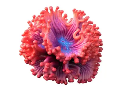 Coral reef collection 1-10 Low-poly 3D model