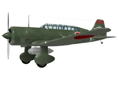 Mitsubishi Ki15 Babs 3D model