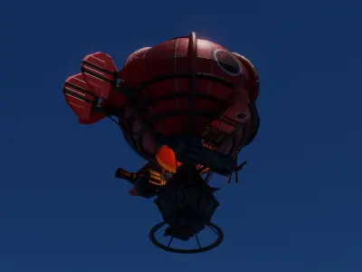 fire nation Balloon Free 3D model