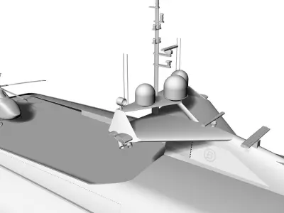 100 Meter Mega Yacht 3D model