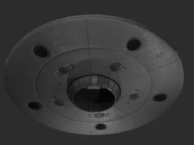 Alien speceship UFO 3D model