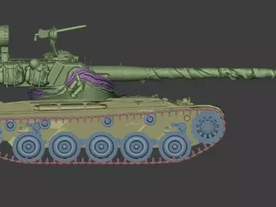 AMX 13 105 TANK 3D print model