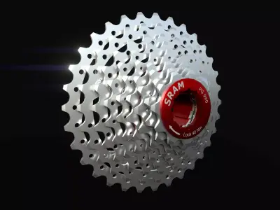 SRAM cassette PG990 Low-poly 3D model