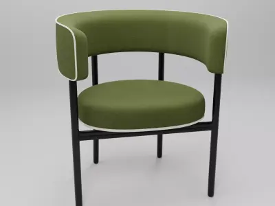 Font Regular Dining Chair By Studio David Thulstrup Free 3D model