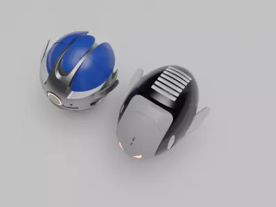 Floating Droids 3D model