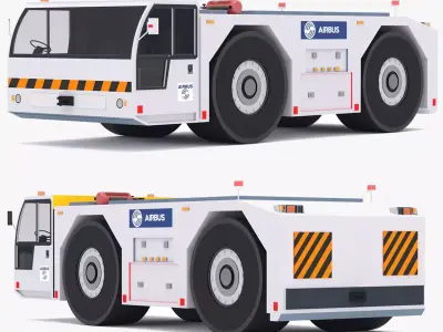 Airbus Towing Tractor Low-poly 3D model