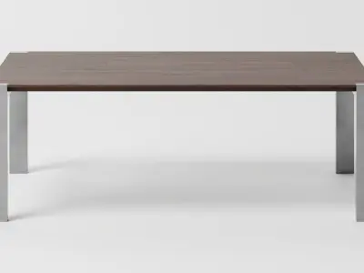 Simple Dining Table Free 3D model
