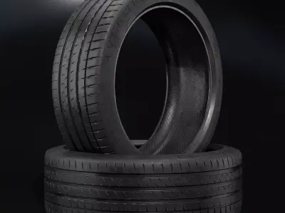 Michelin Pilot Sport 4s 215 35 ZR18 3D model